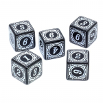 5/10/50 vnt./rinkinys Akriliniai 16 mm D6 Skaitmeniniai Kvadratinio kra&scaron;to kampų Skaičiai 6 pusių Kauliukai Baras Pubas Klubas Vakarėlis DND MTG Stalo žaidimams 5 Piece white