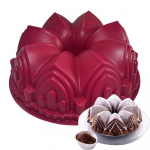 Silikono formos Didelės karūnos pilies dekoravimo įrankiai Didelės duonos fondantas &bdquo;pasidaryk pats&ldquo; kepimo konditerijos įrankis ranfom