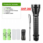 10000LM Galingas LED nardymo žibintuvėlis Super ry&scaron;kus XHP360 profesionalus povandeninis žibintuvėlis IPX8 vandeniui atspari lempa, naudojama 26650 baterija with 18650 batteries