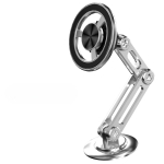 1PC 720 pasukamas metalinis magnetinis automobilinio telefono laikiklis Sulankstomas telefono stovas oro ventiliacijos angos magneto laikiklis GPS palaikymas visiems telefonams