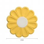 Daisy Shape silikoninis padėkliukas virtuvės stalo kar&scaron;čiui atsparus nuo nuplikimo kilimėlio puodelis stalo reikmenys padėkliukas stalo apdaila žalia