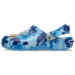 BAPE x Crocs Classic Clog ABC Camo - Mėlyni Unisex Batai 209627-4TB 38-39
