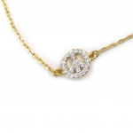 Les Tr&eacute;sors De Lily [K3441] - Bracelet Plaqu&eacute; Or 'Peace ' 2 tons
