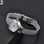 Nauja žieminė kvarco lydinio plona moteri&scaron;ka mergaičių tinklinė apyrankė suknelė, rie&scaron;o laikrodžio dovana sidabras