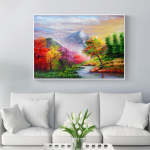 HUACAN 5D &bdquo;pasidaryk pats&ldquo; deimantinė tapyba kra&scaron;tovaizdžio tapyba deimantinė mozaika deimantiniai siuvinėjimo kra&scaron;tovaizdžio Full square 25*30 cm