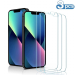 3 vnt. 3 vnt. HD, skirtas iPhone 14 11 12 13 Pro Max grūdintas stiklas, pilnas dangtelis ekrano apsauga, skirta iPhone X XR XS Max 6 7 8 Plus apsauginė plėvelė iPhone 14 Plus balta