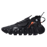 Li Ning Wu Xing 2 Tinklelio Audinys Sintetinė Oda Neslystantis Atsparus Dilimui Lengvas Žemas Vir&scaron;us Krep&scaron;inio Batai Vyri&scaron;kas Sportbačiai Juoda Oranžinė AGBR029-2 41