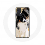 Coque Maniacase pour Samsung Galaxy A32 4G &Eacute;pagneul nain continental papillon Race de chiens