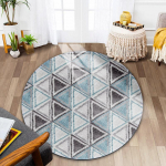 Apvalus kilimas, svetainės dekoravimas, miegamojo sofa, neslystantis grindų kilimėlis, kompiuterio kėdės grindų kilimėlis diameter 120CM