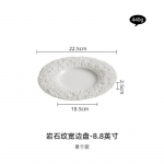 Keraminės lėk&scaron;tės, lėk&scaron;tės, auk&scaron;tos klasės, prabangios, baltos vakarieti&scaron;ko stiliaus kepsnių, , plok&scaron;čios  virtuvės lėk&scaron;čių rinkiniai No specifications