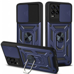 OPPO Realme 5 8 9i 9 10 Pro Plus Case Smūgiams atsparus &scaron;arvų automobilio laikiklio žiedo dangtelis, skirtas Realme C3 C11 C12 C15 C25 C30 C31 C33 C35 For Realme 5 tamsiai mėlyna