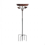 Metal Bird Bath Feeder Bowl Multipurpose Stand Easy to Assemble Gardening Supplies Freestanding