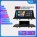 Ossuret 4G Carplay Android 13 Automobilio radijas BMW 1 serijai E81 E82 E87 E88 CCC CIC Be ekrano Multimedija 10.25 Automobilio i&scaron;maniosios sistemos GPS Stereo HC2 2G 32G AI