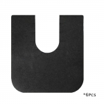 Universalūs apvalūs komodos kilimėliai, sugeriantis tualeto treniruočių kilimėlis vaikams, universalūs vonios kambario apsauginiai kilimėliai one size juoda