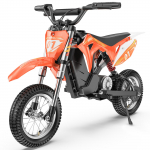 Hillmiles MileRocket 1 Vaikams Elektrinis Motociklas 250W Variklis 36V4AH Baterija 12 colių Atsparūs Dilimui Padangos Saugus ir Stabilus Dizainas Daugumai Jojimo Poreikių oranžinė