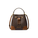 Michael Kors Mercer 18 Klasikinis monogramos dengto audinio kibiro formos krep&scaron;ys Moteri&scaron;ki krep&scaron;iai &Scaron;viesiai rudas 35F2GM9M1B-BROWN Shopping Bag Set(Basic Set+Shopping Bag)