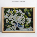 Pilnas apvalus deimantinis mozaikinis vazoninis gėlių 5D &bdquo;pasidaryk pats&ldquo; deimantinis dažymas siuvinėjimas 20X30CM