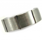 Bague Tungstene 'High Tech' Noir Argent&eacute; 60 sidabras