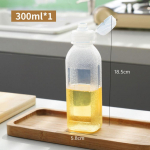 300 ml / 500 ml virtuvės i&scaron;spausto aliejaus buteliuko dozatorius, pur&scaron;kiamas buteliukas, pagardas kepimui kepimui kečupas garstyčių actas alyvuogių aliejus 300ml skaidri