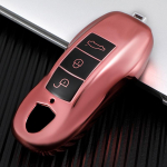Porsche Boxster 986 987 981 Cayenne 911 996 Macan Panamera TPU Automobilio Nuotolinio I&scaron;manaus Raktelio Dėklas Apsauginis Dangtelis Korpuso Laikiklis raudona