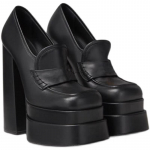 Moteri&scaron;ki, auk&scaron;ti vandeniui atsparūs auk&scaron;takulniai, pompos, kvadratiniai pir&scaron;tai, platforma, batai moteri&scaron;kai suknelei vakarėliui Seksualūs batai didelio dydžio 35 juoda