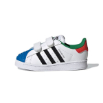 LEGO x adidas Superstar CF I Balti Raudoni Mėlyni Kūdikio Sportbačiai Debesėlio Baltumo Pagrindiniai Juodi H03969 26&frac12;