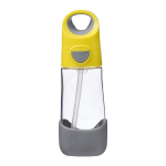 Bibox One Touch puodelis su &scaron;iaudeliu 450ml, pilkai geltonas, 1 vnt. yellow
