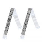 Neslystantis diržas su sagtimi balta