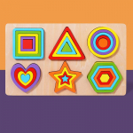 Medinės geometrinės figūros Spalvingos Montessori galvosūkiai Pažintinės 3D Mažų vaikų ugdymas Lenta Matematinis rū&scaron;iavimas Žaidimai Vaiki&scaron;ki žaislai