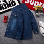 Didelio dydžio džinsinė striukė žieminė klasikinė laisvalaikio džinsai striukės madingi hiphopas vyri&scaron;ki gatvės drabužiai, stori