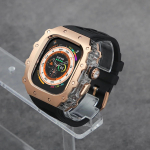 Klasikinis prabangus modifikavimo rinkinys Apple Watch Ultra 2 49mm nerūdijančio plieno korpusas IWatch 9 8 7 6 45mm 44mm kri&scaron;tolinis mygtukas sportinis dirželis For Ultra 49mm