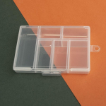 6 lizdų papuo&scaron;alų įrankių dėžutės laikymo karoliukai papuo&scaron;alų dėžutė plastikinė pakuotė dovanų auskarų žiedų dėžutė papuo&scaron;alams 11*7.7cm