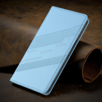 Odinis piniginės tipo dėklas Samsung Galaxy A42 A50 A51 A52 A53 A54 A55 A56 A70 A71 A72 A73 A81 A91 F06 F16 4G 5G telefono dangtelis A42 5G mėlyna