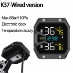 Motociklo TPMS Padangų slėgio stebėjimo sistema 0&ndash;8 bar 2 jutikliai Tikslus ekranas Padangų testeris Motociklo priedai External Sensor