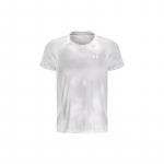 Under Armour Iso-Chill serijos Dažymo technika (tie-dye) spausdinimo apvalios apykaklės trumpomis rankovėmis mar&scaron;kinėliai vyrams Vir&scaron;utiniai drabužiai Balti 1377882-100 3XL white