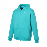 Nike Sportswear Club Fleece Oversized su užtrauktuku ir gobtuvu vaiki&scaron;ki vir&scaron;utiniai drabužiai Kaktuso žalias Baltas FD2931345 S