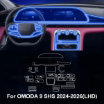 OMODA 9 SHS 2026 2026 2026 PPF apsauginė plėvelė Automobilio skaidri TPU LCD GPS navigacijos pavarų svirties panelės centrinės konsolės priedai
