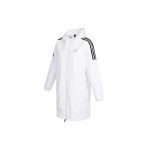 adidas Sportinio Treniruotės Fleece Pamu&scaron;alu Gobtuvu Striukė Balta HG1848 XL