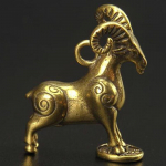 Elnių liejimas Gyvūnų žalvarinė figūrėlė Abstrakti geometrinio stiliaus metalo retro skulptūra Namų biuro kambario darbastalio apdaila Dovana pasidaryk pats 1PCS