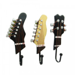 3 vnt/komplektas Kūrybinės gitaros galvutės formos dervos kabliuko kabliukas, raktų rūbai, kepurė, paltukas, rank&scaron;luosčių laikiklis sienai Namų virtuvės laikymo įrankiai