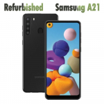 95% naujas Atnaujintas Samsung Galaxy A21 A215U 32GB 3GB RAM Mobilusis telefonas Simple Set