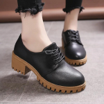 Odiniai Oksfordo batai Woman Street Brogues Dekoratyviniai Mokasinai Mink&scaron;ti Odiniai Batai Butai 40 juoda