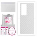 apgo Protective Skin Sticker for the back compatible with Vivo IQOO Neo5, Wrap Film, Foil, Vinyl - Pattern Transparent Carbon