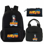 3 vnt./rinkinys Anime Naruto spausdinta knygų krep&scaron;io kuprinė su pie&scaron;tuku pie&scaron;tuku paaugliui, mergaitei berniukui, mokyklinė kuprinė