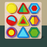 Medinės geometrinės figūros Spalvingos Montessori galvosūkiai Pažintinės 3D Mažų vaikų ugdymas Lenta Matematinis rū&scaron;iavimas Žaidimai Vaiki&scaron;ki žaislai