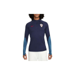 Nike Dri-FIT Strike Drill Kroatija Pasaulio taurė Treniruočių ilgomis rankovėmis Futbolo mar&scaron;kinėliai Vyri&scaron;ki vir&scaron;utiniai drabužiai Tamsiai mėlyni DH6453-498 M black