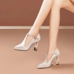 Seksualūs auk&scaron;takulniai batai moteri&scaron;ki smailianosiai vakarėliams sandalai Vasarinė madinga suknelė Eleganti&scaron;ki batai Trend Platform Pumps Moterys 35