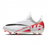 Nike Zoom Mercurial Vapor 15 Academy MG GS Ready Pack Vaikams Sportbačiai Balti Ry&scaron;kiai Raudoni Juodi DJ5617-600 38.5