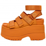 UGG Goldenrise Audinio Madingi Patogūs Paprasti Kasdieniam Dėvėjimui Universalūs Romėni&scaron;ki Sandalai Moteri&scaron;ki Sandalai Oranžiniai 1167431-DCT 36
