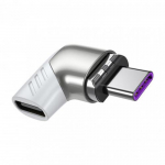 Ne&scaron;iojama mini 100 W QC 4.0/3.0 USB tipo C magnetinio adapterio jungtis ne&scaron;iojamajam telefonui itin greitam įkrovimui balta